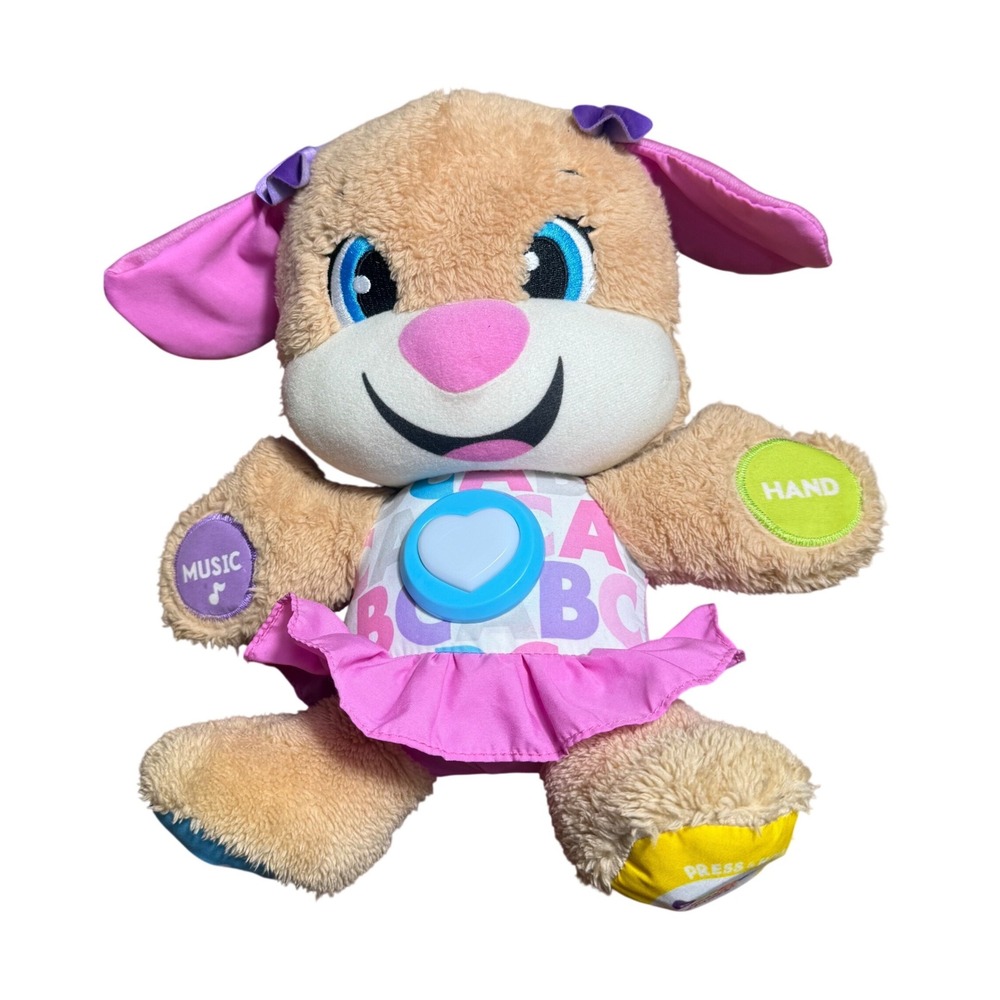 Fisher Price Smart Stages Laugh & Learn Pink Puppy Dog Baby Toddler Toy Plush